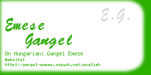 emese gangel business card